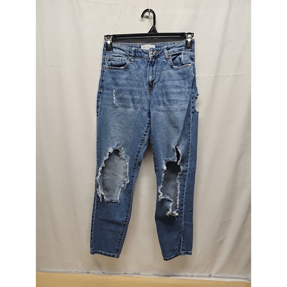 Celebrity Pink Women's Regeneration Slim Blue Denim Jeans Distressed Size 3 - Picture 7 of 16